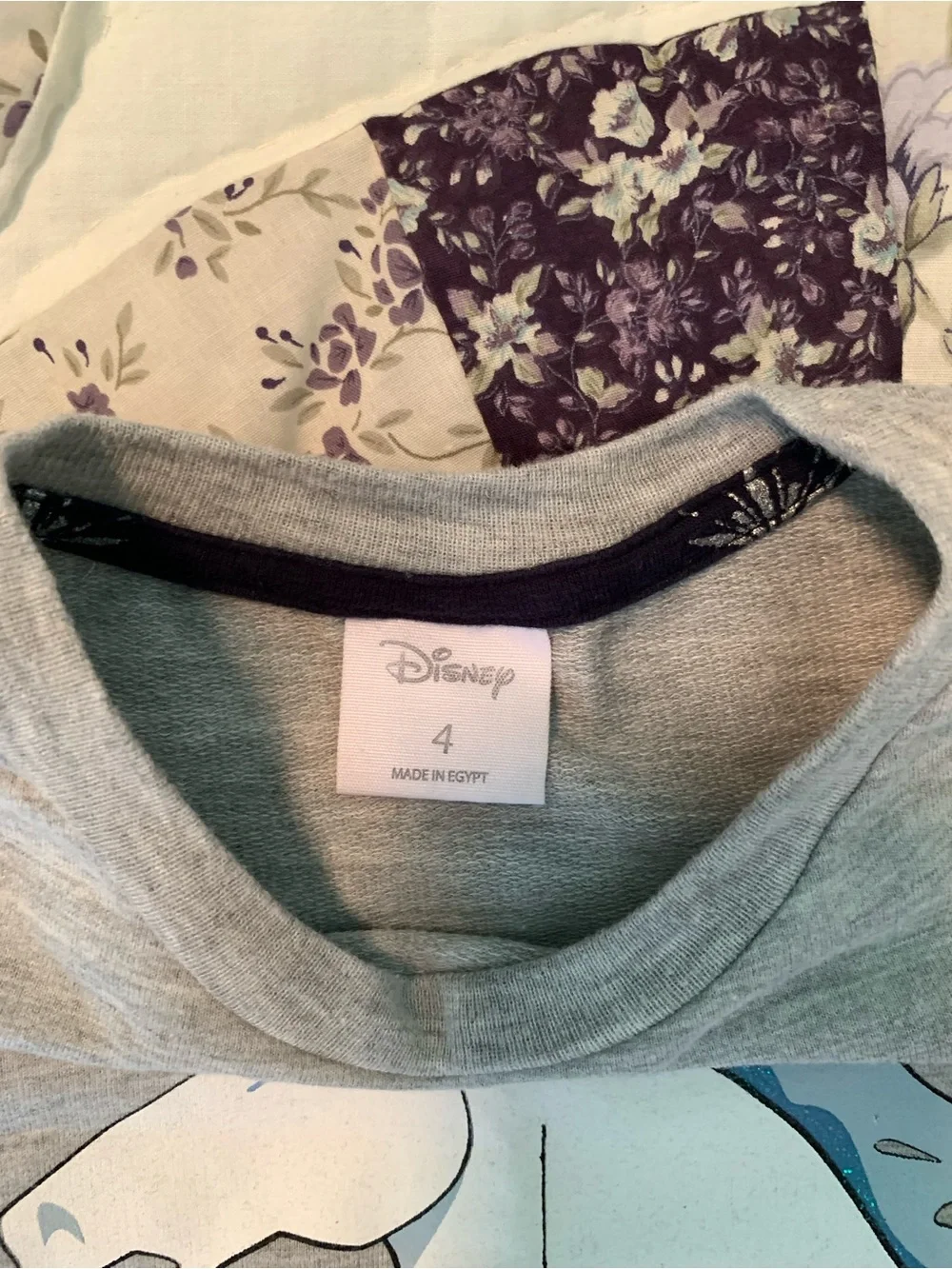 Disney Girls Gray Frozen 'Wake Your Spirit' Sweatshirt with Blue Graphic